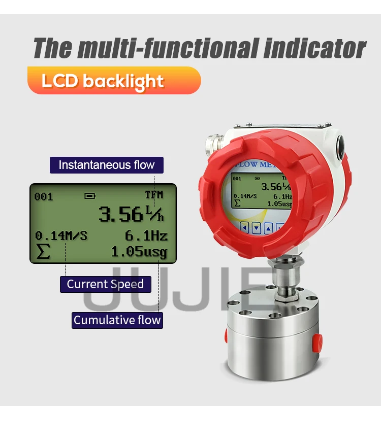 Circular Gear Flow Meter SS304 High Precision Maple Resin Honey Epoxy Resin Flow