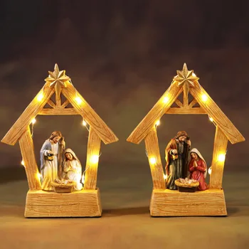 Lighted Nativity Scene Set 1