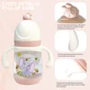 240ml newborn cartoon bottle, BPA-free, cartoon shape baby PP bottle, drop-proof and leak-proof baby feeding bottle 4