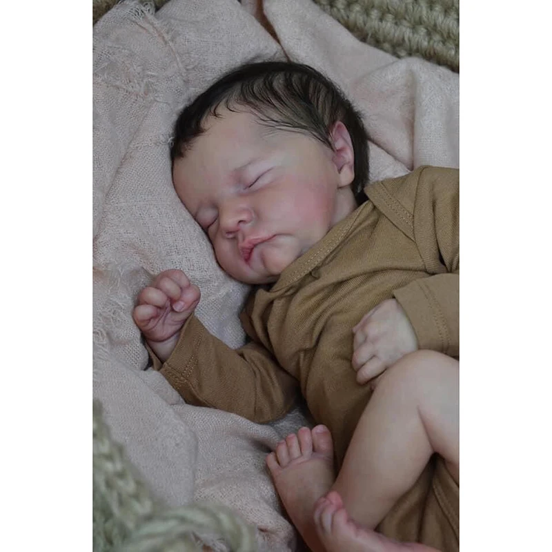 

Реалистичная кукла Reborn Levi, 19 дюймов, два варианта, тканевое тело/полностью силиконовая, мягкая на ощупь, гибкая, высококачественная, ручная работа, подарок на день рождения