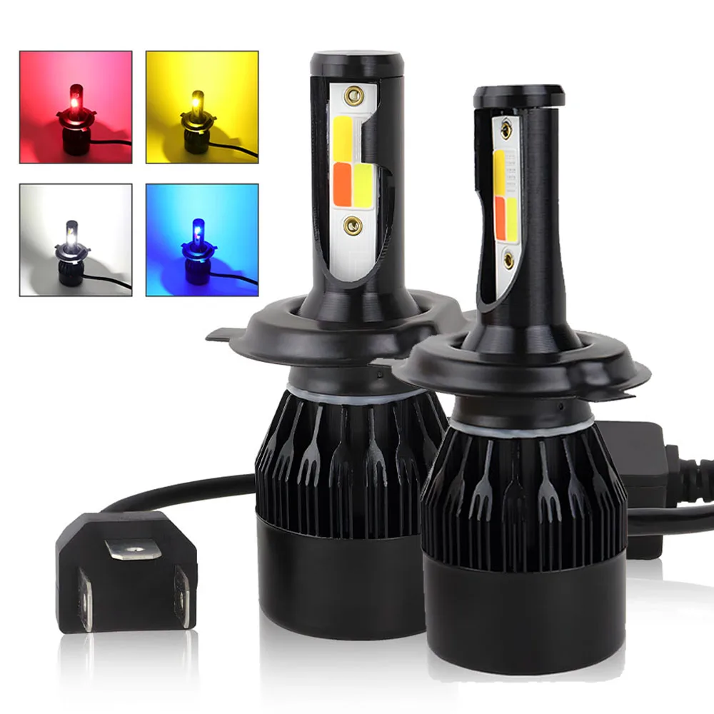 Enhanced Multi-Color LED Car Headlight & Fog Bulb, 80W, 12V Auto Lamp