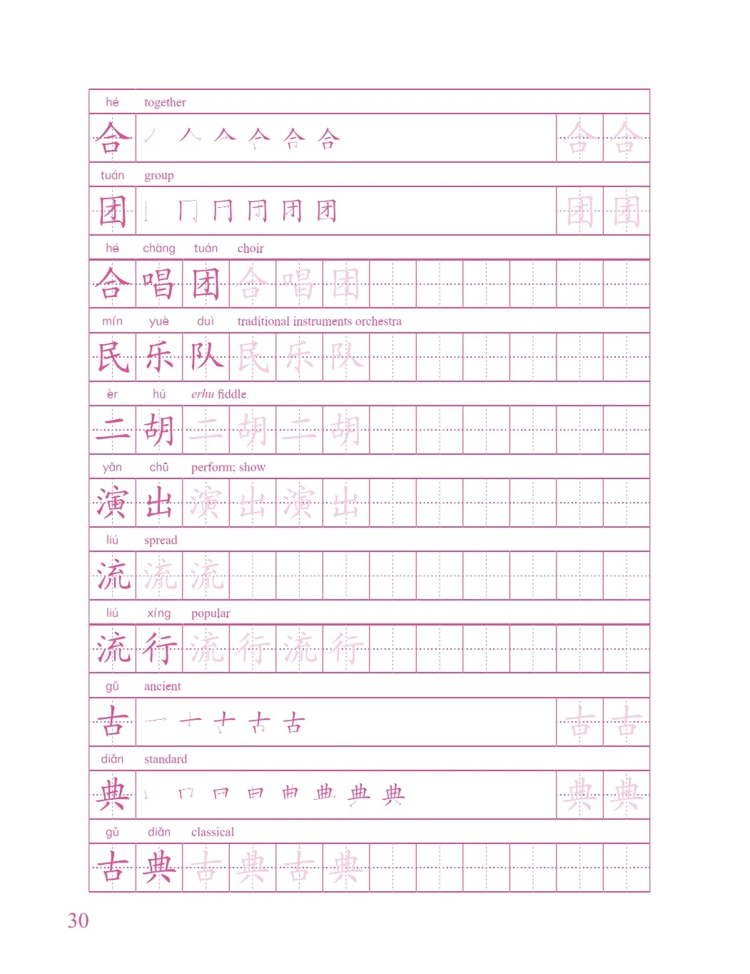 Übungsbuch für chinesische Kalligraphie und Schreibkunst zum Erlernen chinesischer Schriftzeichen. Einfache Schritte zum Chinesischlernen (2. Auflage) – Detail 14