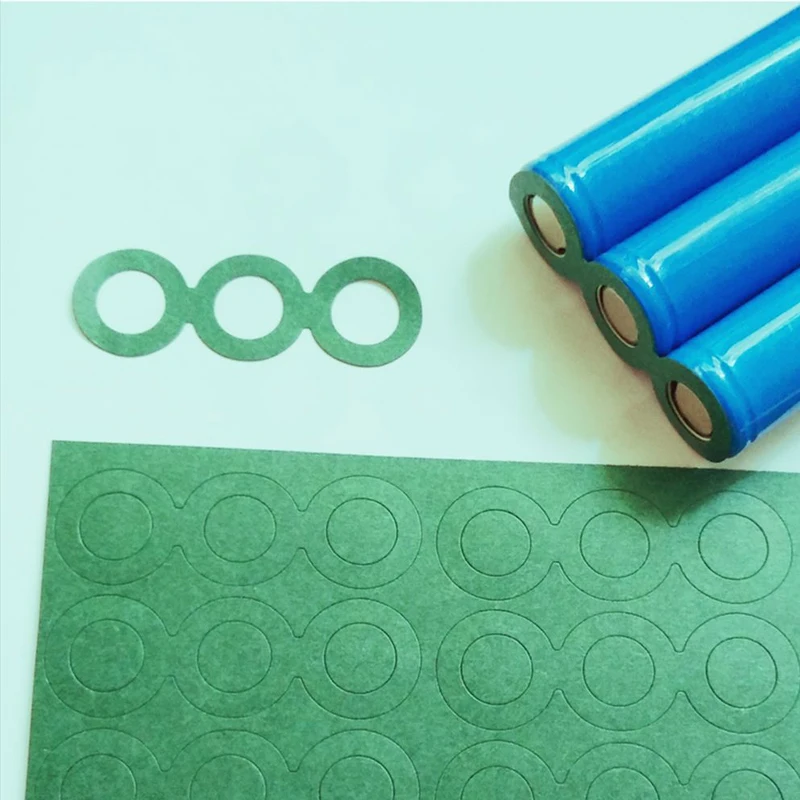1S/2S/3S/4S 18650 Li Battery Insulation Gasket Adhesive Paper Lithium Pack Cell Glue Electrode Insulated Pads 100pcs
