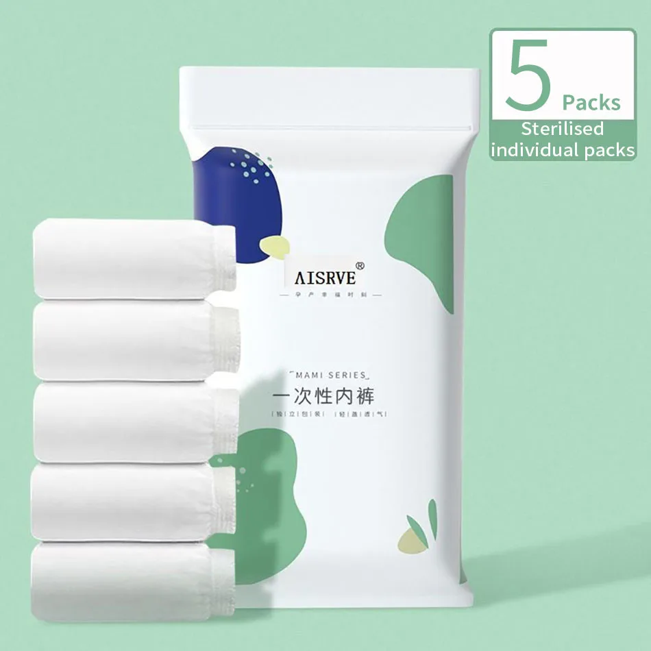 Disposable Cotton Maternity Underwear – 5 Pcs/Pack Soft