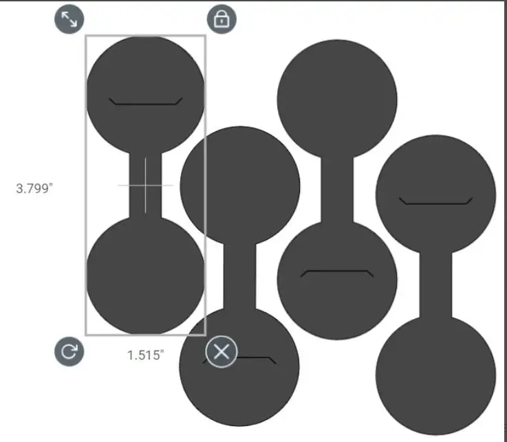 

DIY 4PCS Knife Mold Wood Moldyy-748Is Compatible With Most Manual Die Cut