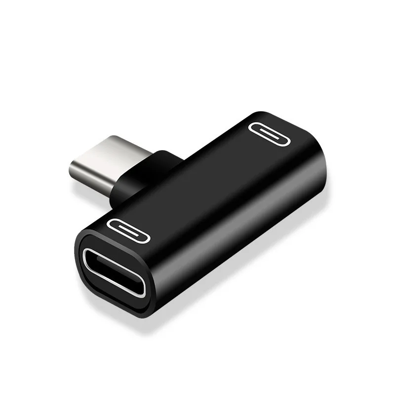 2/1PCS USB C Splitter Type C Male To Dual Type Female Adapter 2IN1 Headphone Charger Converter for Phone Headphone TypeC Port