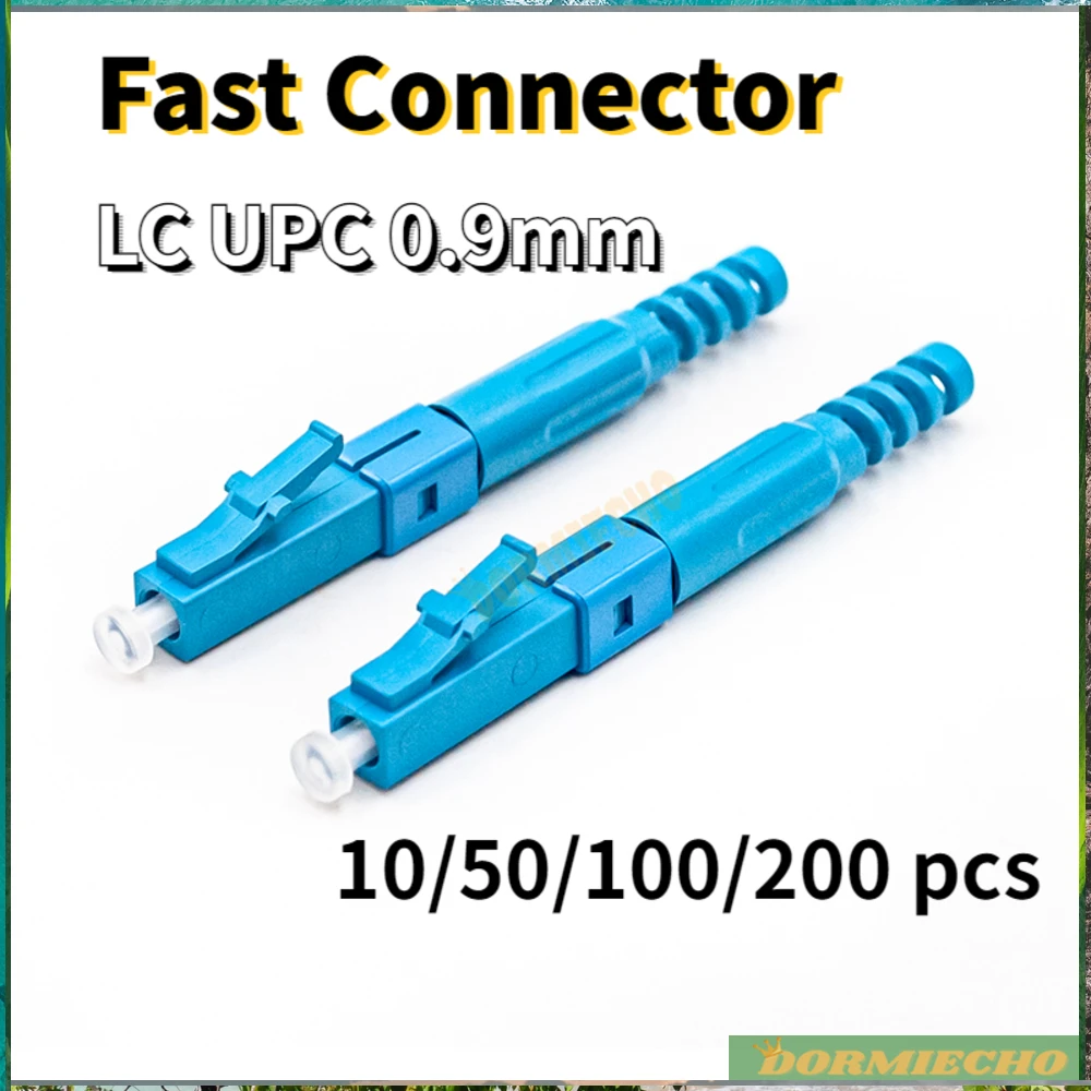 

Brand New Fiber Optic Quick Connector SM LC UPC 0.9mm 10/50/100/200pcs Embedded For Cold Splice Single Mode LC Type Adapter FTTH