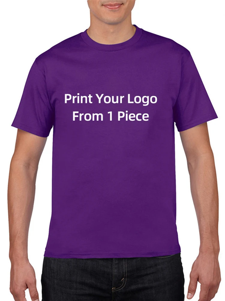 thumbnail image 1 of Camiseta personalizada con estampado de moda para hombre, camisetas de marca con logotipo de foto DIY de Harajuku, camisetas unisex, ropa informal para hombre, camiseta blanca, 1 of 5