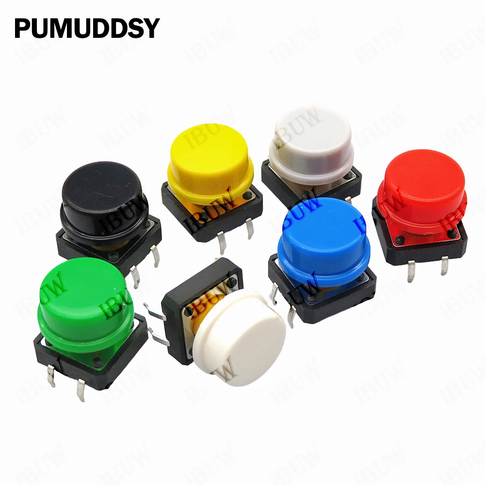 24PCS 스위치 순간 접촉식 푸시 버튼 12*12*7.3MM 마이크로 스위치 버튼..