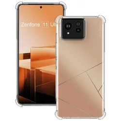 Transparent Shockproof TPU Phone Case - Protective Cover for Zenfone 10 (Transparent)