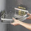 Bathroom Shelf Aluminum Alloy Shampoo Rack Makeup Storage Organizer Shower Shelf Bathroom Accessories No Drill Wall Corner Shelf 1
