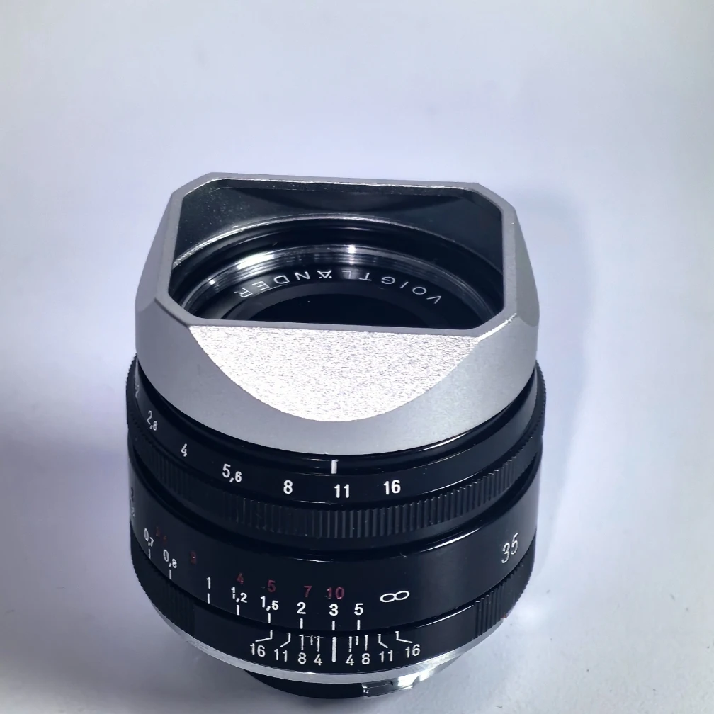 NOKTON Classic 35mm F1.4 VM 金属レンズフード付き Amazon | Haoge 43mm スクエアメタルscrew-inレンズフードfor
