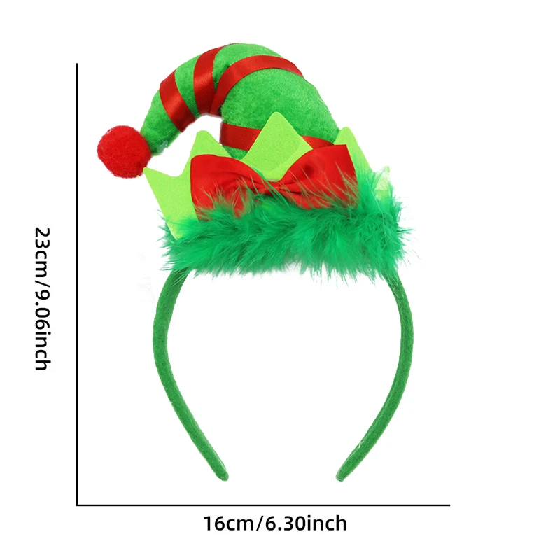 (1 Piece/bag) 23 * 16cm Christmas Decoration Clown Headband Holiday Party Supplies For Children And Adults DIY