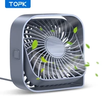 TOPK USB Desk Fan, Mini Fan Portable,3 Speeds Desktop Table Cooling Fan,Quiet Personal Small Fans for Room Home Desktop Office 1