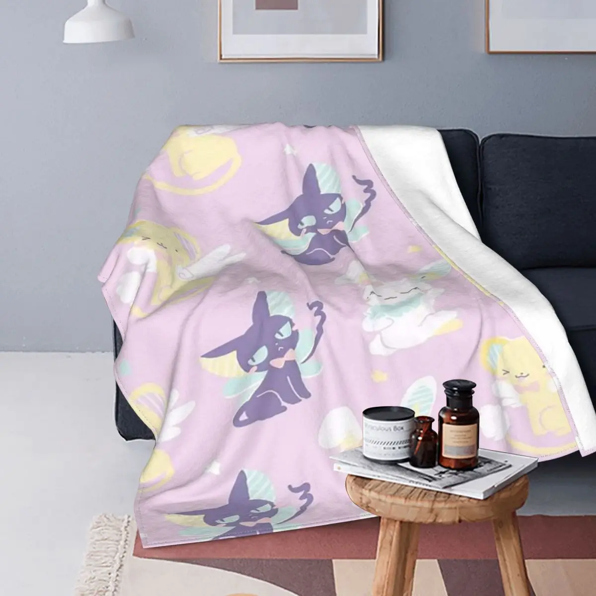 

Cardcaptor Sakura Anime Plaid Blanket Flannel Print Cute Girl Magic Super Soft Throw Blankets for Bed Travel Bedspread