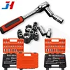 53PCS Sleeve Car Repair Tool Kit Socket Set Ratchet Torque Wrench Combo Motorcycle Vehicle Maintenance Auto Repairing Tool Set