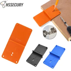 Guide de perçage des trous de charnière 35/40mm, poinçon en plastique localisateur gabarit porte pour armoires trou d'installation, bricolage outil de travail du bois 