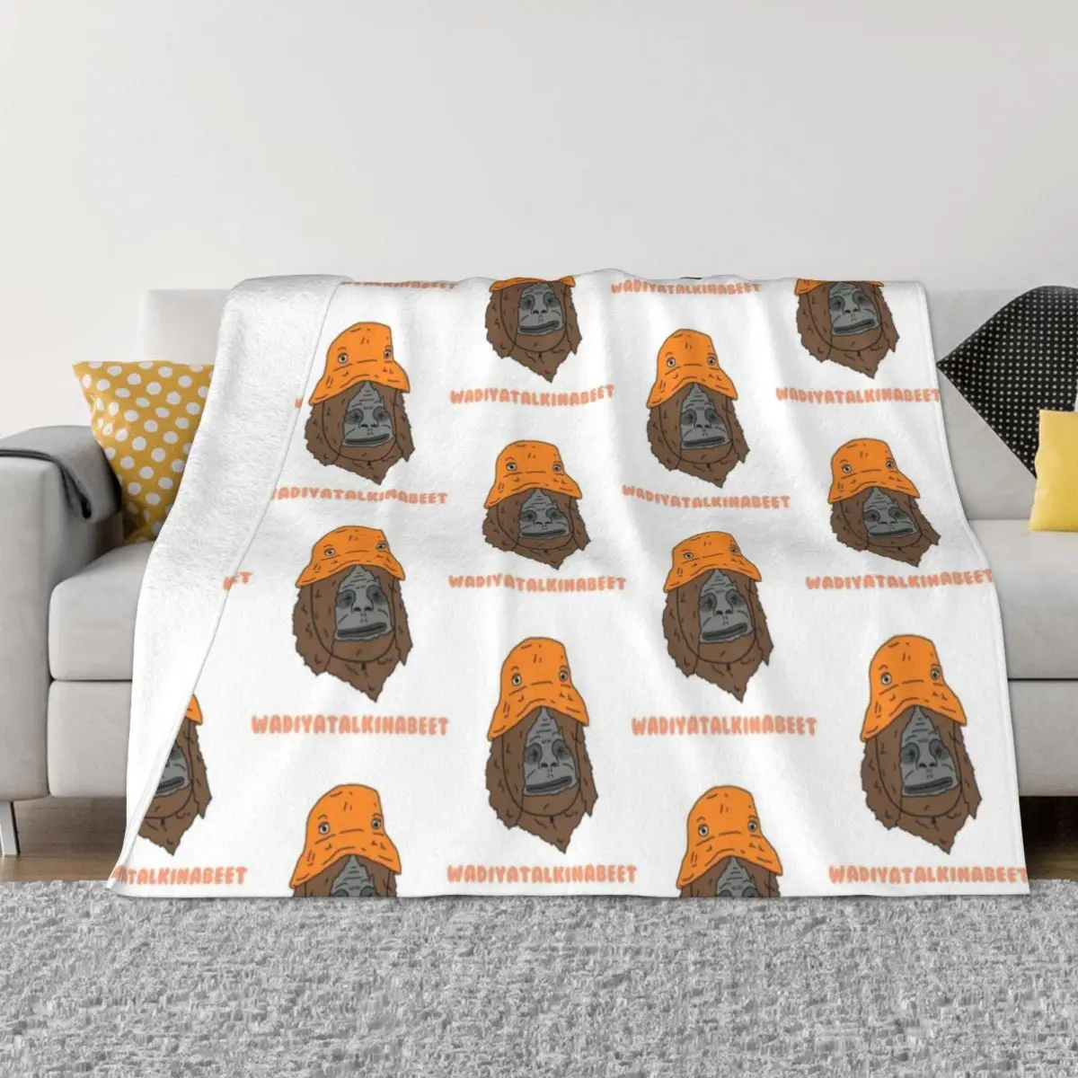 

Sassy the sasquatch, wadiyatalkingabeet Throw Blanket Decorative Throw Thermal Winter beds Summer Bed linens Blankets