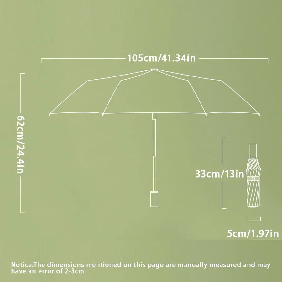 Premium Windproof Automatic Umbrella - UV Protection with Reinforced Design for All-Weather Use