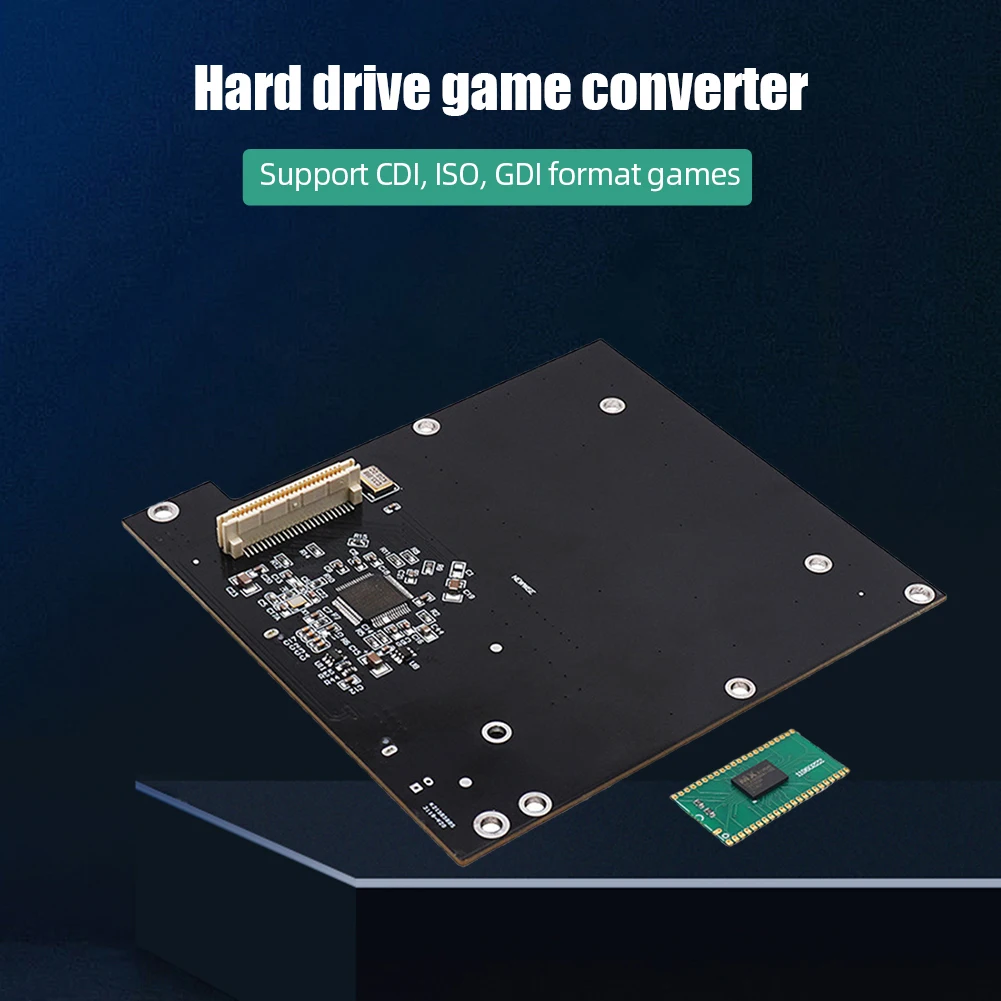 Sega Dreamcast 콘솔용 HDD SATA 하드 디스크 컨버터 게임 리더, 지지대 DC VA0 VA1 마더보드 Bios Mod, 2.5 인치