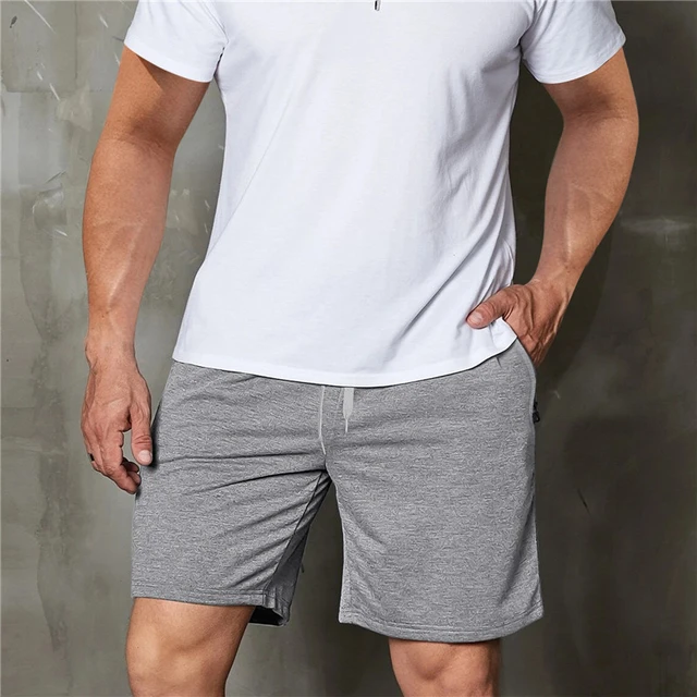 2023 New Cotton Soft Shorts Men Casual Jogging Sport Short Pants