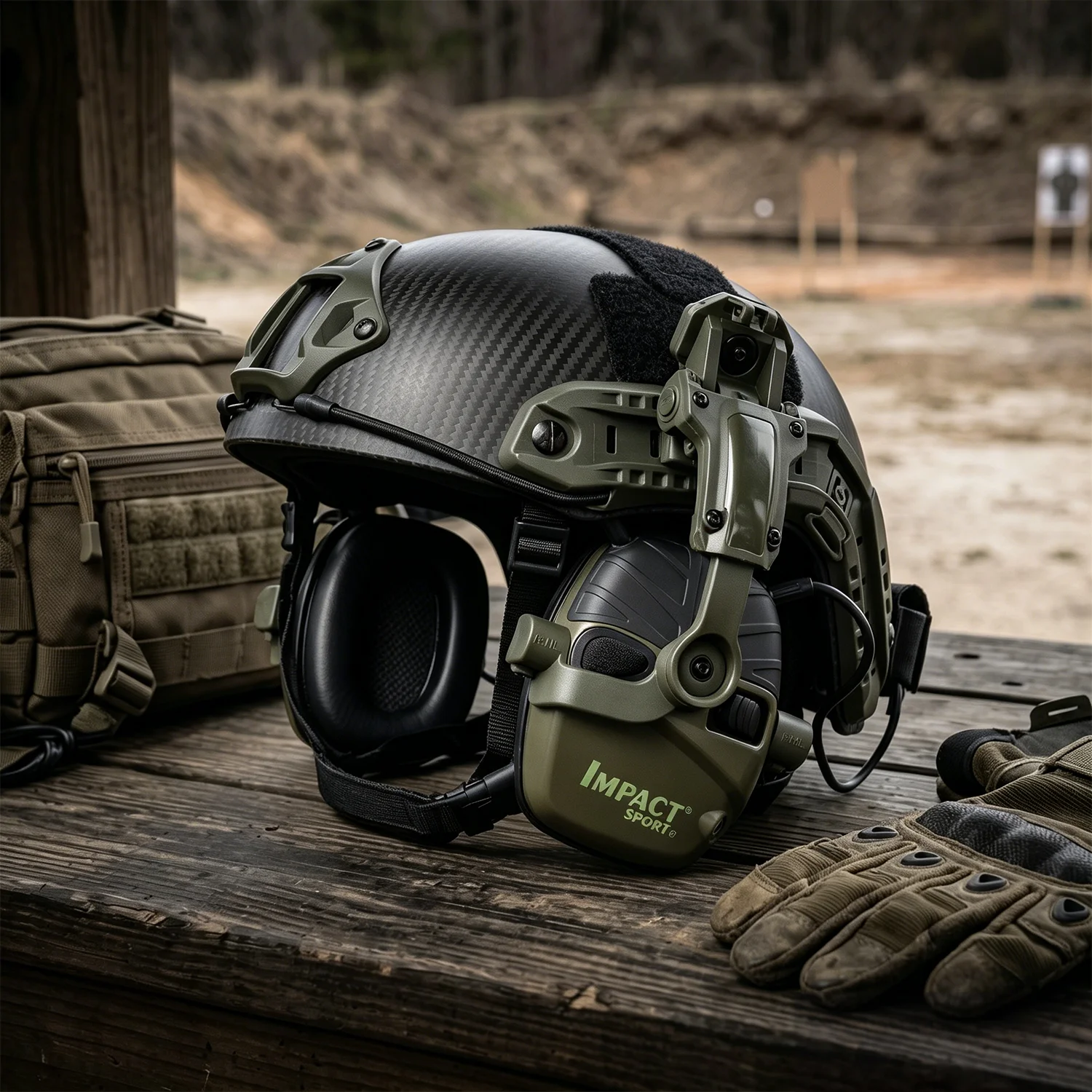 Cuffie attive montate su casco per il tiro, protezione elettronica dell'udito, protezione delle orecchie, riduzione del rumore, cuffie attive per la caccia - immagine 6