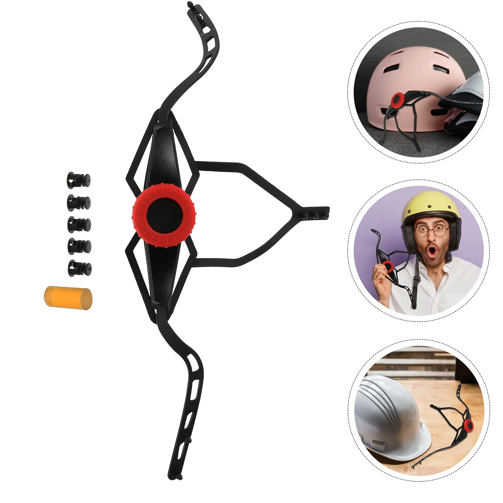 Plastic Lightweight Adjuster Quick Fit Chin Strap Regulator Safety Hat Accessory Bike Hard Hat Adjuster Workplace Safety
