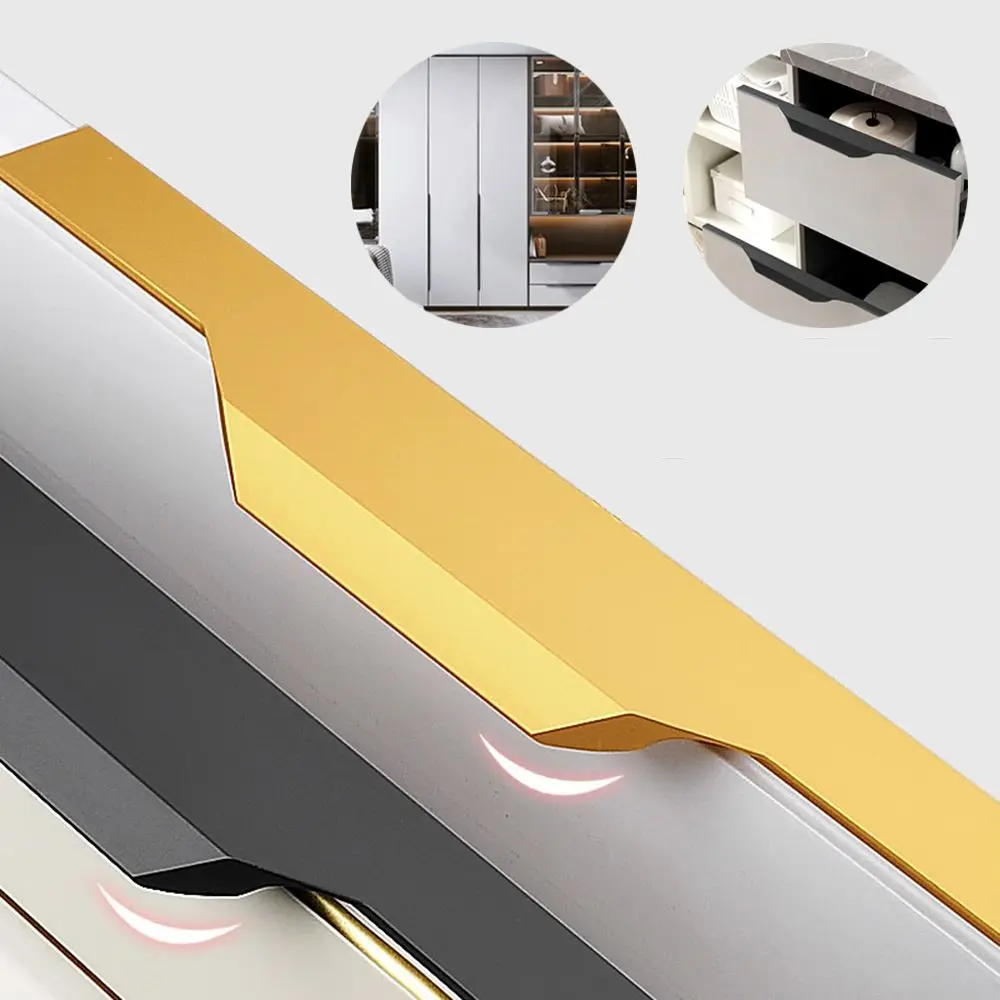 Aluminum Alloy Modern Door Handle for Wardrobe Cabinet