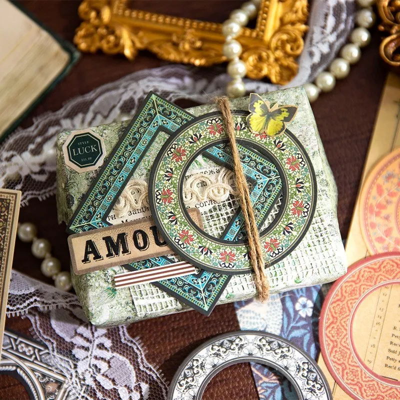 10 Cornici Per Scrapbooking Vintage In Carta Ritagliata - Formato Piccolo 7,6 Cm, Motivi Pizzo, Per Album E Junk Journal