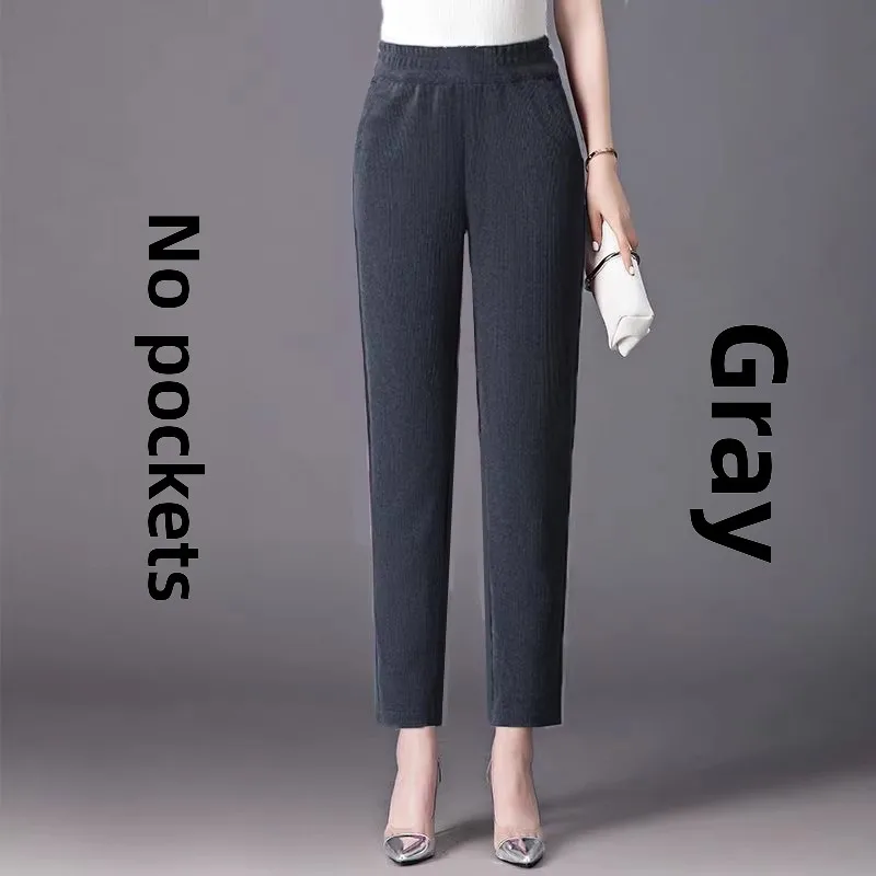 European cotton velvet harem gray [no pockets and no velvet]