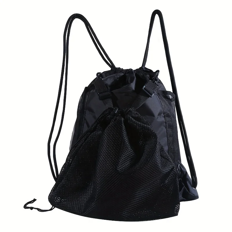 Sports Ball Storage Bag Sports Ball Bag Portable Drawstring Basketball Backpack Mesh Bag Football Soccer Volleyball Ball Storage Bags Outdoor Sports Traveling Gym Yoga