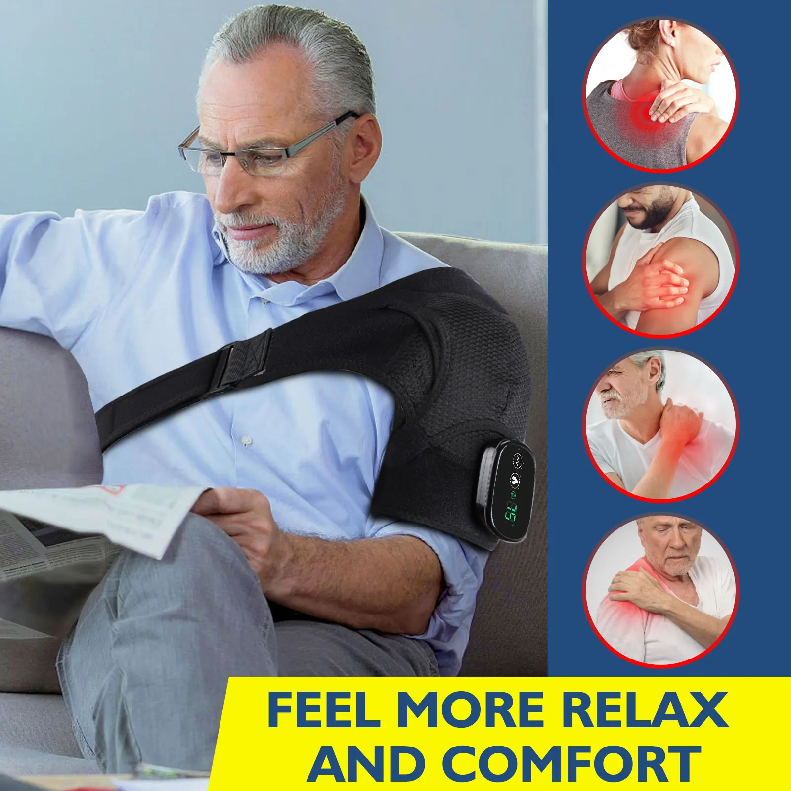 Neck and shoulder massager with heat - back and neck massage | Diversi