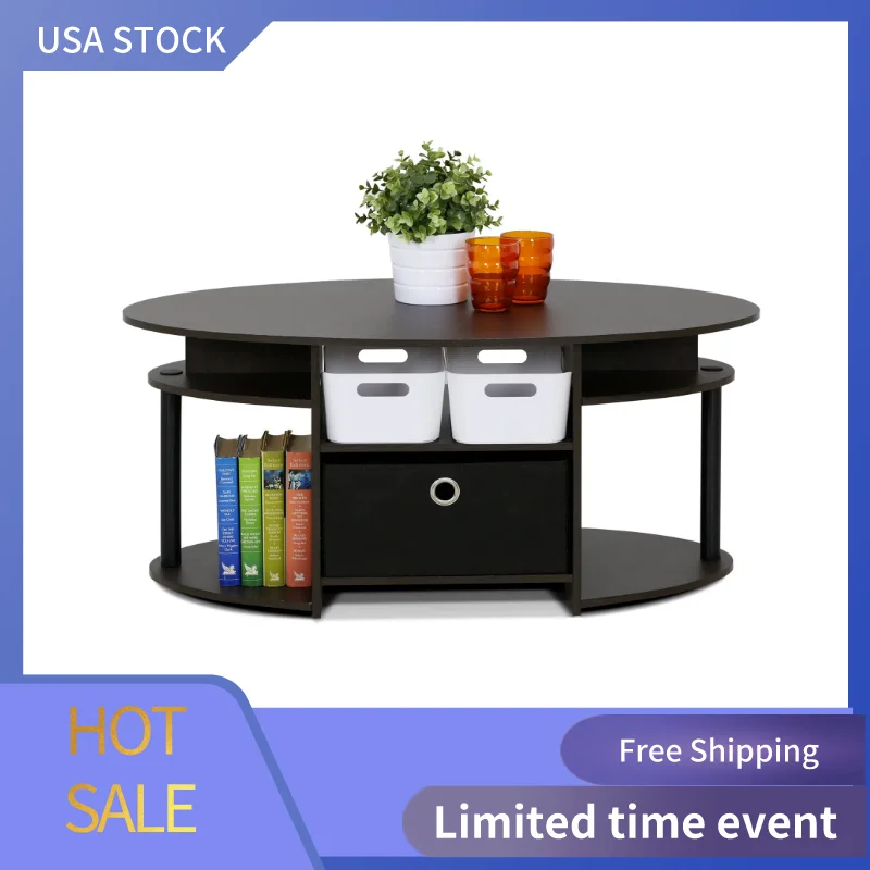 

Простой кофейный столик с корзиной, ореховая мебель, чайный столик из Колумбии для гостиной, дома