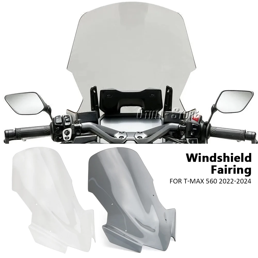 

New Motorcycle Windshield Windscreen Fairing Wind Deflector For YAMAHA TMAX560 TMAX 560 T-MAX560 T-Max 560 2022 2023 2024