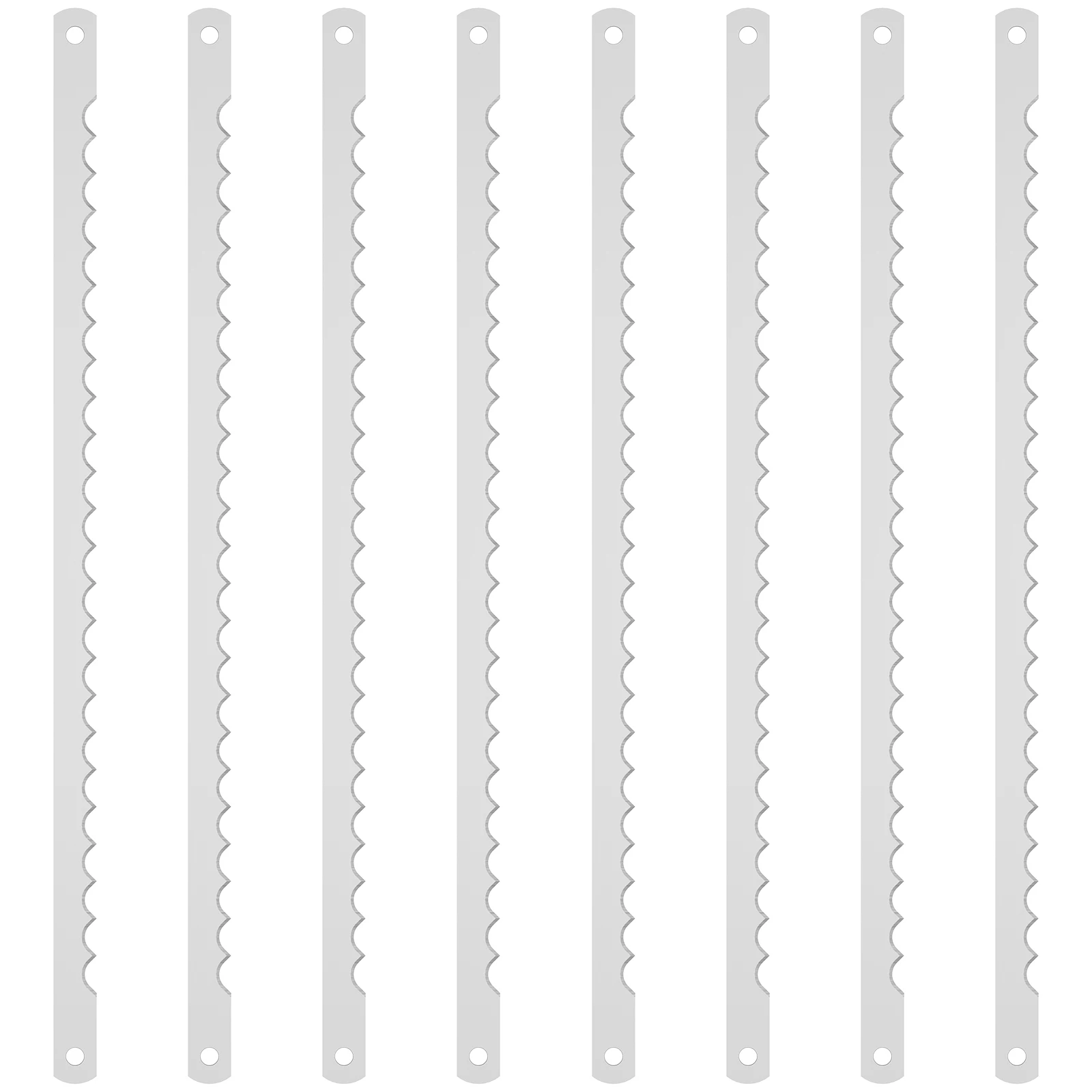 8Pcs Bread Bow Cutter Blades Stainless Steel Replacement Blade 10.8&times;0.4 Inch Serrated Bread Blade Rustproof Cutting Tool