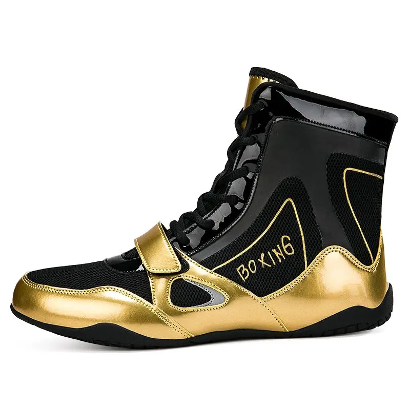 Men's and Women's Free Fighting Boxing Shoes Professional Wear-resistant Sports Shoes Light and Comfortable Wrestling Shoe