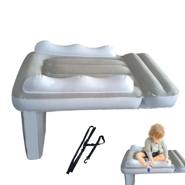 Portable Toddler Airplane Bed Baby Child Inflatable Mattress Air Bed Seat Extender Sleeping Mattress For Travel Car Road Trip 1