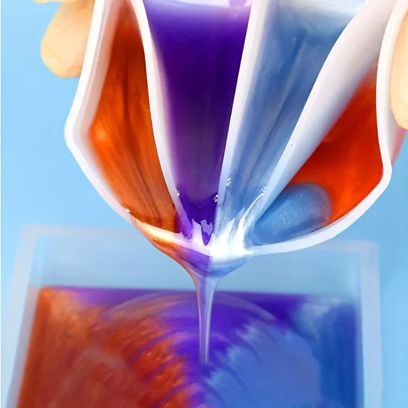 1pc-Silicone Split Cup Thickened and Preservable Resin Mixing Cup Divider Paint Pouring Supplies Fluid Art of Resin Crafts