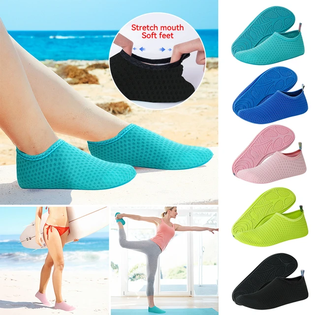Anti-Slip Aqua Socks Sneakers para homens e mulheres, sapatos de água,  praia, descalço, ginásio, esportes, surf, mergulho, natação, ioga,  crianças, verão - AliExpress