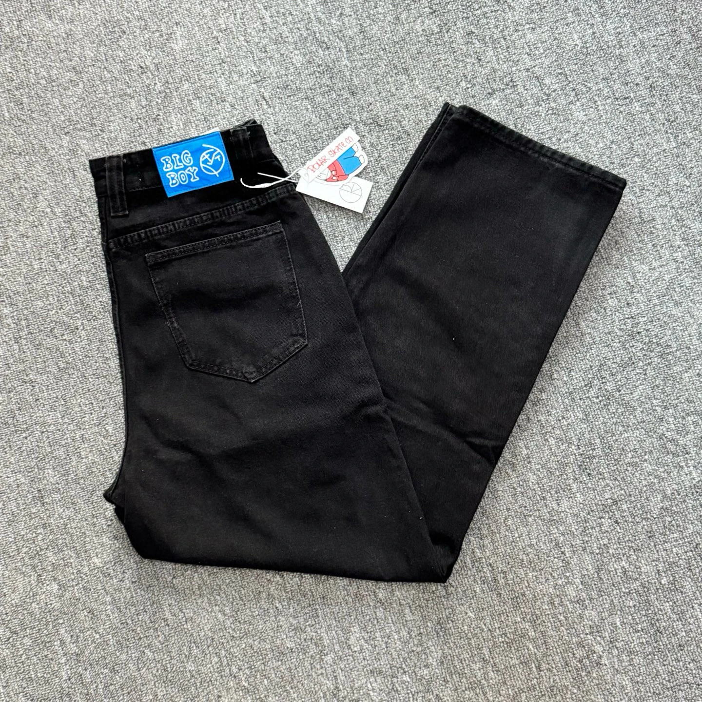 Polar BigBoy Skateboard American Streetwear Retro Heavyweight Skateboard Jeans for Big Boys Straight Leg mid Waist Casual Jeans