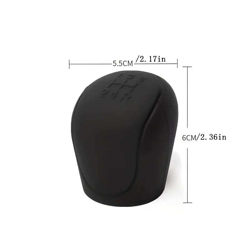 Car Silicone Shift Knob Cover Anti-Slip Grip Protector for Manual 6-Speed Vehicles Auto Interior Accessory gear shift knob cover