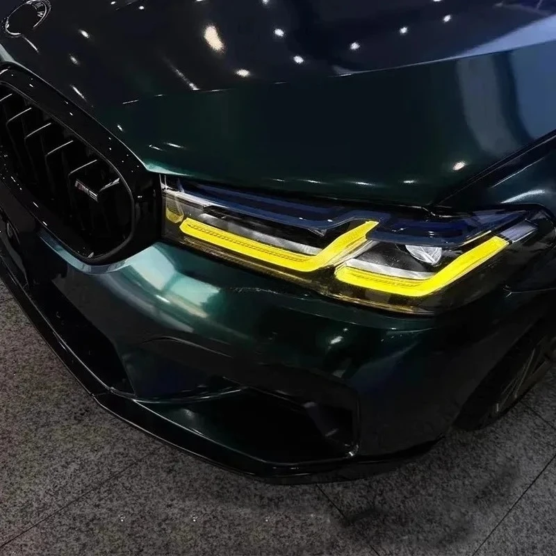 BMW 5 시리즈 2021-2023 G30 G31 F90 레몬 옐로우 DRL 모듈 RGB 멀티컬러 LED 보드 주간 주행등 칩