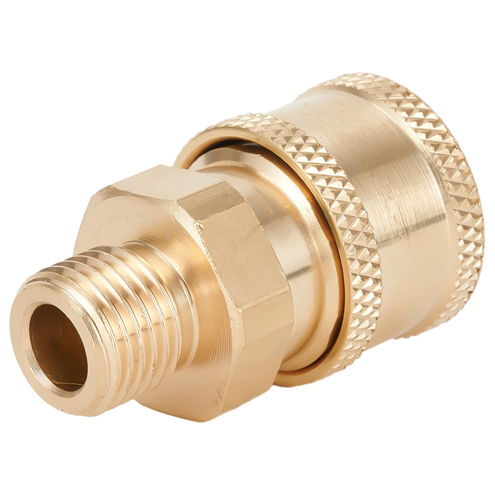 

~Pressure Washer Conn1ector Coupling Quick Release Adapter 1/4" Male Fitting Connecti1on Car Washing Garden Joints Accessories