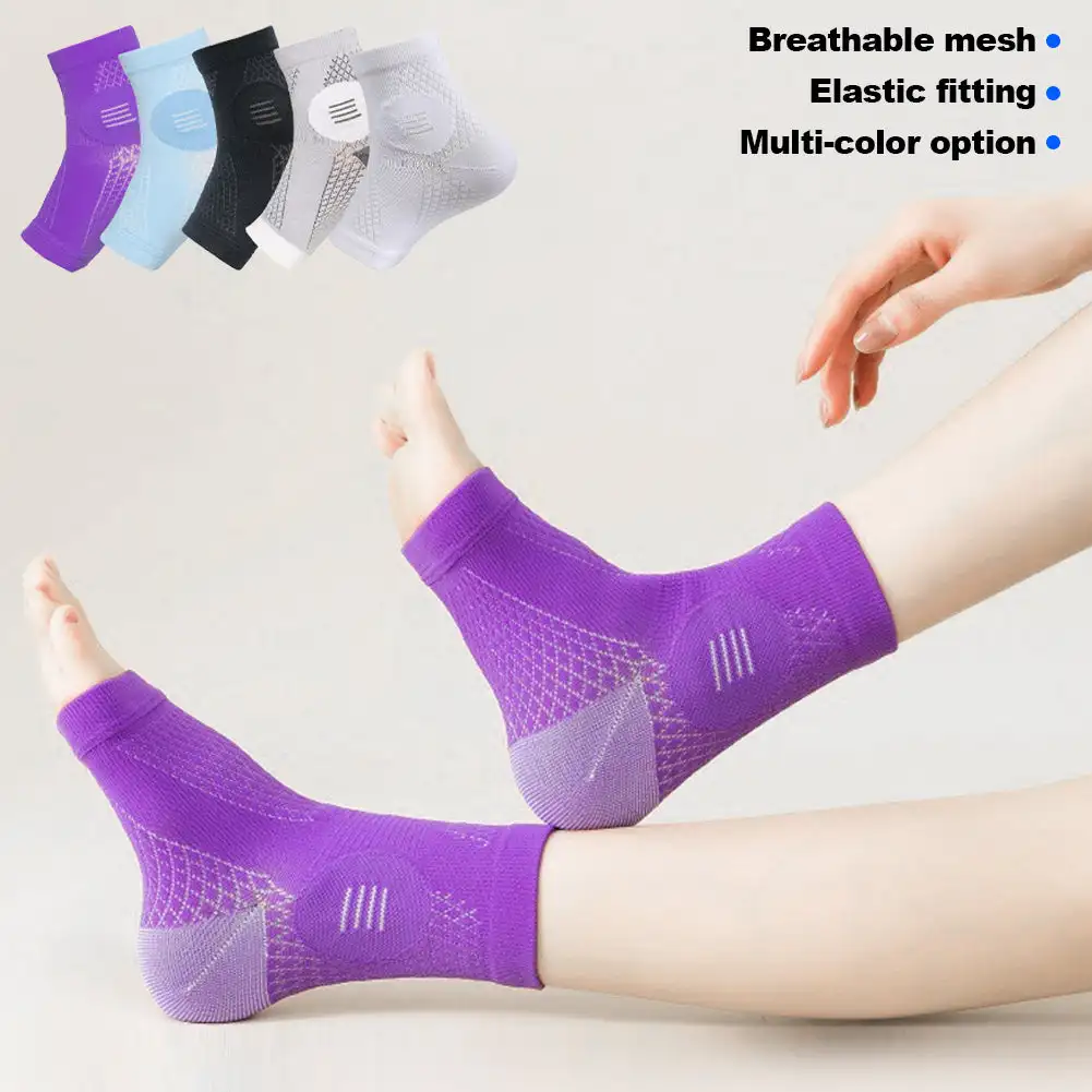 1 Pair Super Soft Ankle Support Protection Gym Running Protection Foot Bandage Elastic Ankle Brace Guard Sport Fitness Support