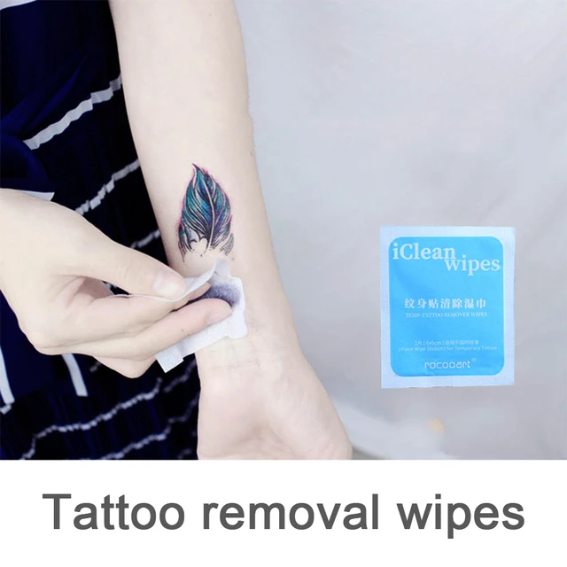 10Pcs Tattoo Removal Wipes Portable Convenient Tattoo Sticker Cleaning Wipes  Quick Tattoo Removal Tattoo Accessory