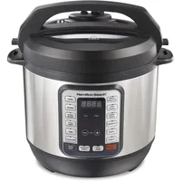 Hamilton Beach 12-in-1 Electric Pressure Cooker with True Slow Cook Technology, Sautés, Browns,Steams,Rice Function,Egg and More 1