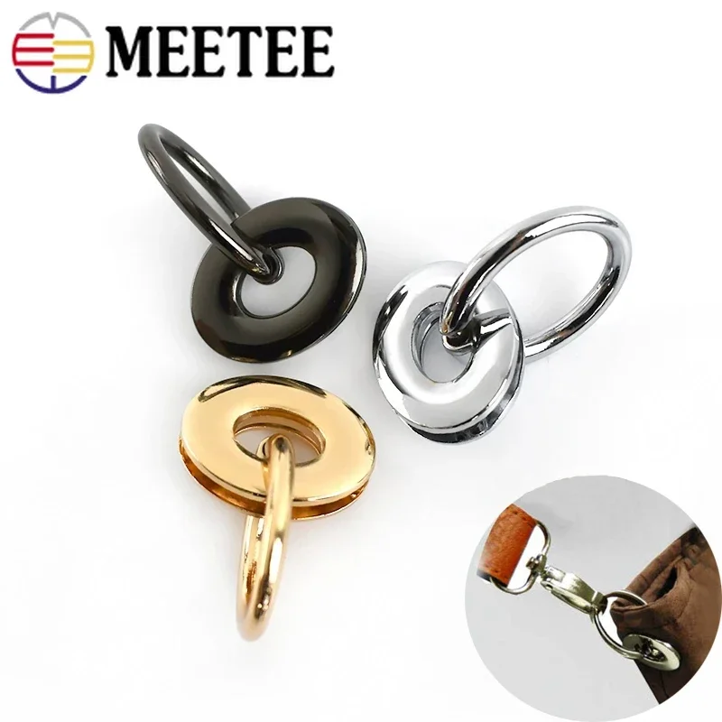 5/10Pcs Metal Buckles Bag Side Hook Eyelet O Ring Clasp Screws Connect Handbag Handle Leather Bags Strap Belt Hardware Accessory