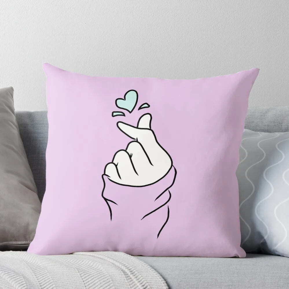 

Cute Heart~ Pastel Purple Throw Pillow Decorative pillowcase ornamental pillows for living room Sofa Cushion Ornamental Pillow