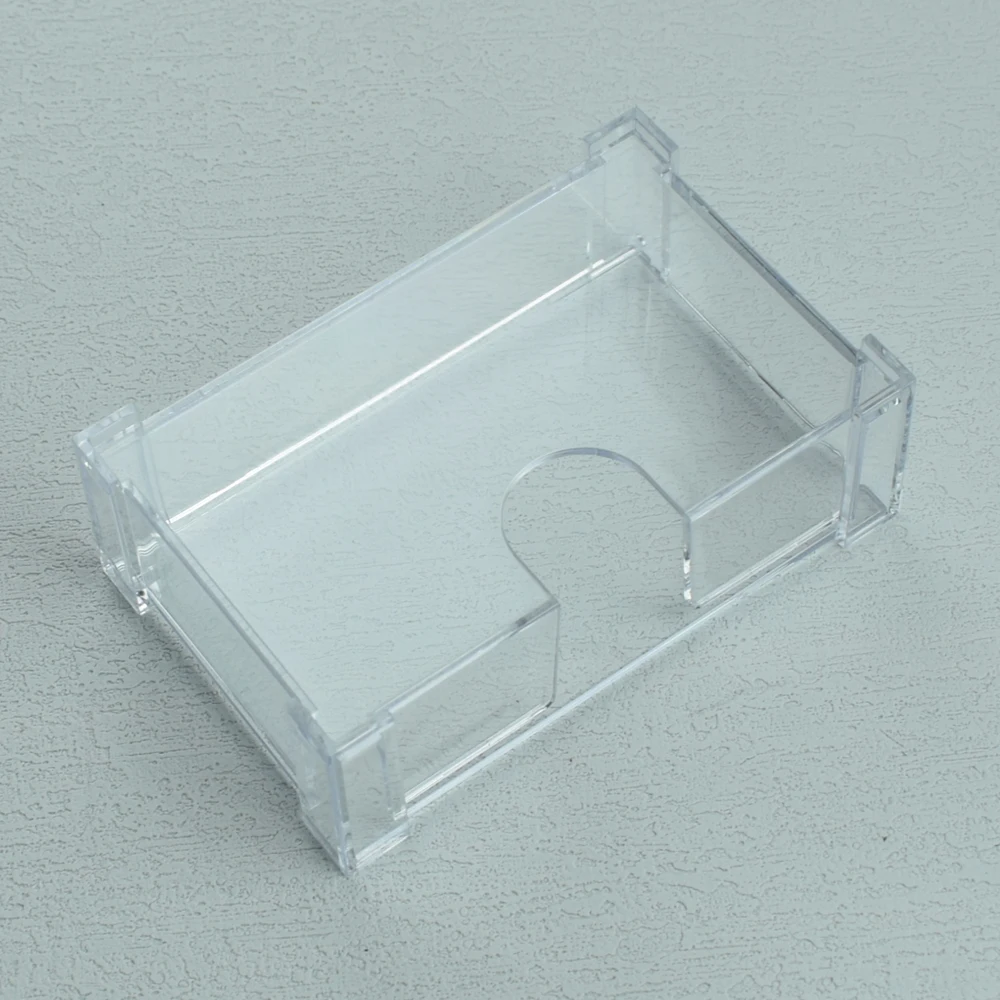 Visiting Card Holder Plastic Transparent Acrylic Desktop Business
