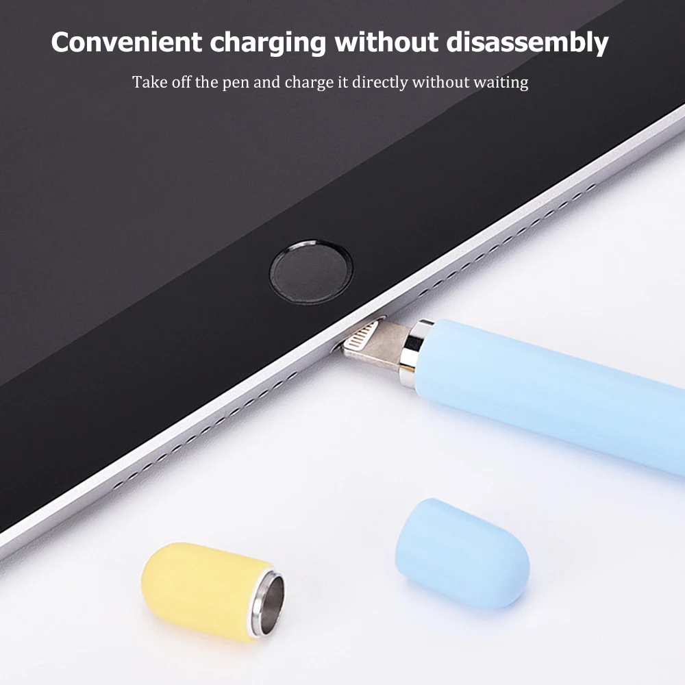 Soft Silicone Protective Cover For iPad Stylus Pen